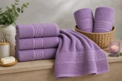 Ralex Pucioasa Pachet 5 prosoape baie 50x90 cm Bumbac 100%, Greek Border 500 grame/mp, Liliac Mirage (100.280-5-110235) Prosop