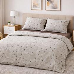 Ralex Pucioasa Lenjerie pat Ranforce Cotton Pro Bumbac 100%, 1 persoana cu husa, 3 piese Eleganta Bej/Maro RCP66 (400.160-106904) Lenjerie de pat