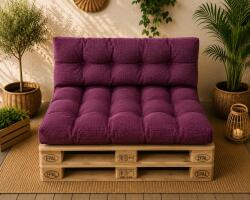 Ralex Pucioasa Set perne grădină Pallet Soft Seating 80x120 cm Vișiniu (3) (400.432-111569)