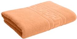 Ralex Pucioasa Prosop baie de fata 50x90 cm Bumbac 100%, Greek Border 500 grame/mp, Portocaliu (100.280-portocaliu) Prosop