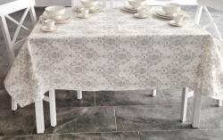 Ralex Pucioasa Față de masă rotundă 140 cm antimurdărire, Modernă Crem (500.109-92247) Fata de masa