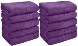 Ralex Pucioasa Pachet 10 prosoape baie 50x90 cm Bumbac 100%, Greek Border 500 grame/mp, Mov (100.280-10-90648) Prosop