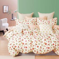 Ralex Pucioasa Lenjerie de pat o persoana Percale imprimat Bumbac 100% 3 piese cearsaf pat 160x240 cm, pilota 150x220 cm, fata perna 50x70 cm, Imprimeu floric (300.39-PRC124) Lenjerie de pat