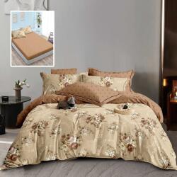 Ralex Pucioasa Pachet economic lenjerie pat dublu Finet 6 piese cu husa la saltea + 2 perne matlasate 50x70 cm + pilota 200x215 cm primavara toamna HF6P325 Pu (20.SH-HF6P325) Lenjerie de pat