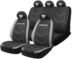 AutoHelix MSA Set Huse Scaune Universale HLX3 Compatibile cu Dacia - Negru/Gri (GROS2)