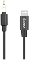 BOYA Kábel - BY-K1 (3, 5 mm-es TRS apa - Lightning apa adapterkábel, 20cm) (BY-K1)