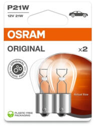 OSRAM Set 2 becuri Osram Original P21W 21W 12V 7506-02B (AC6152)
