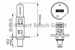 Bosch Bec auto halogen pentru far Bosch Standard H1 55W 12V 1987302011 (AC680)