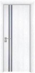 Novo Doors Usa Interior din MDF Novo Doors ND08 LUX PREMIUM, Cadru din Lemn Masiv, KIT COMPLET, Toc Reglabil de 10 CM INCLUS, Plinta pe Ambele Parti (Culoare: Wenge, Dimensiune: 80 cm, Maner: Patrat negru inchid