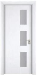 Novo Doors Usa Interior din MDF Novo Doors ND316, Cadru din Lemn Masiv, Geam Sablat, KIT COMPLET, Toc , Manere si balamale incluse (Culoare: Stejar Auriu, Dimensiune: 70 cm, Maner: Standard, Toc: Fix) (ND316STAU