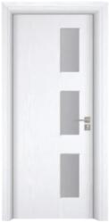 Novo Doors Usa Interior din MDF Novo Doors ND316, Cadru din Lemn Masiv, Geam Sablat, KIT COMPLET, Toc , Manere si balamale incluse (Culoare: Crem, Dimensiune: 60 cm, Maner: Standard, Toc: Fix) (ND316CREM60MSTTF)