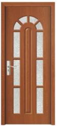 Novo Doors Usa Interior din MDF Novo Doors ND108, Cadru din Lemn Masiv, Geam Sablat, KIT COMPLET, Toc , Manere si balamale incluse (Culoare: Wenge, Dimensiune: 80 cm, Toc: Reglabil 10 cm, Maner: Patrat auriu inc