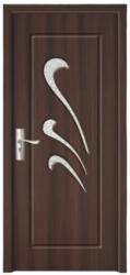 Novo Doors Usa Interior din MDF Novo Doors ND231, Cadru din Lemn Masiv, Geam Sablat, KIT COMPLET, Toc , Manere si balamale incluse (Culoare: Nuc, Dimensiune: 60 cm, Maner: Standard, Toc: Fix) (ND231NUC60MSTTF)