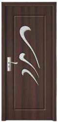 Novo Doors Usa Interior din MDF Novo Doors ND231, Cadru din Lemn Masiv, Geam Sablat, KIT COMPLET, Toc , Manere si balamale incluse (Culoare: Stejar Deschis, Dimensiune: 80 cm, Maner: Patrat negru inchidere magne