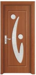 Novo Doors Usa Interior din MDF Novo Doors ND70, Cadru din Lemn Masiv, Geam Sablat, KIT COMPLET, Toc , Manere si balamale incluse (Culoare: Stejar Auriu, Dimensiune: 60 cm, Toc: Reglabil 30 cm, Maner: Patrat aur