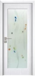Novo Doors Usa Interior din MDF Novo Doors ND110, Cadru din Lemn Masiv, Geam Sablat, KIT COMPLET, Toc , Manere si balamale incluse (Culoare: Stejar Auriu, Dimensiune: 70 cm, Toc: Reglabil 30 cm, Maner: Patrat au