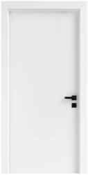 Novo Doors Usa Interior din MDF Novo Doors NDF65 LUX PREMIUM SOFT TOUCH, Cadru din Lemn Masiv, KIT COMPLET, Toc Reglabil de 10 CM INCLUS, Plinta pe Ambele Parti (Culoare: Alb mat, Dimensiune: 80 cm, Toc: Reglabi