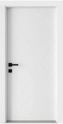Novo Doors Usa Interior din MDF Novo Doors NDF06 LUX PREMIUM SOFT TOUCH, Cadru din Lemn Masiv, KIT COMPLET, Toc Reglabil de 10 CM INCLUS, Plinta pe Ambele Parti (Culoare: Alb mat, Dimensiune: 60 cm, Toc: Reglabi