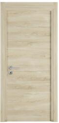 Novo Doors Usa Interior din MDF Novo Doors NDM02 LUX PREMIUM, Cadru din Lemn Masiv, KIT COMPLET, Toc Reglabil de 10 CM INCLUS, Plinta pe Ambele Parti (Culoare: Crem, Dimensiune: 60 cm, Maner: Patrat negru inchid
