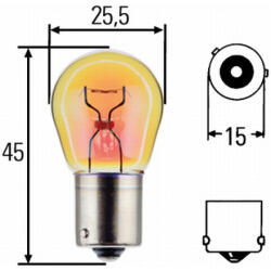 HELLA Bec Hella PY21W 21W 24V 8GA 006 841-241 (AC6172)