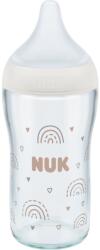 Nuk Perfect Match Glass Bottle biberon de sticlă cu controlul temperaturii 3m+ 1 buc