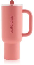 Waterdrop Explorer Tumbler pahar din oțel inoxidabil cu pai Pink 1 buc