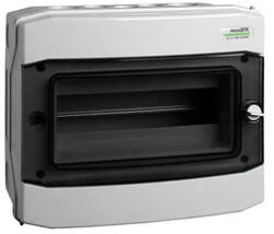 Noark Felületre szerelhető burkolat, műanyag, IP65, 1 sor, 12 panel, 1000V DC