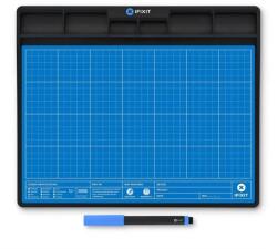 iFixit fixmat mágneses szerelő alátét (250x300x11mm, esd védelem, alkatrészrendező tálcák) sötétkék (IF145-491-1)