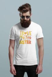 D&B Férfi/Unisex Póló ST00105 Sister Fehér-Méret S