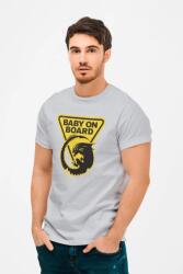 D&B Férfi/Unisex Póló MO00007 Alien Szürke-Méret L (MO00007 Alien RsSportGrey-SizeL)