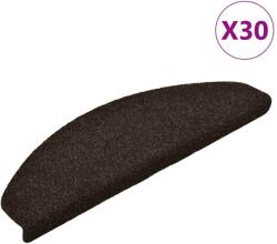 vidaXL 30 db sötétszürke öntapadó lépcsőszőnyeg 65x21x4 cm 3365661 (3365661)
