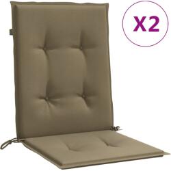 vidaXL 2 db melange tópszínű szövet háttámlás székpárna 100x50x4 cm 1.2 kg (4002469)