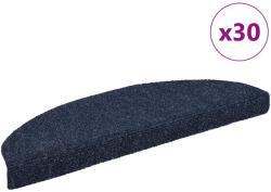 vidaXL öntapadós lépcsőszőnyeg, 30 db, kék, 65x21x4 cm, 3 kg 3365660 (3365660)