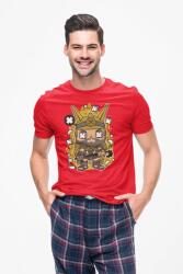 D&B Férfi/Unisex Póló PC00086 Prince Vultan Piros-Méret XL (PC00086PrinceVultanRedXL)