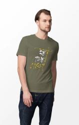 D&B Férfi/Unisex Póló ST00182 Be The Light Katonai zöld-Méret L (ST00182BeTheLightMilitaryL)