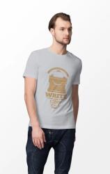 D&B Férfi/Unisex Póló ST00057 Write Szürke-Méret L