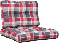 vidaXL 2 db piros kockás szövet raklappárna 1.8 kg (360658VidaXL)