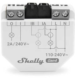 Shelly EM Gen4 Contor Energie Monofazat, 2 Canale, 1 Transformator de Curent (CT), Wi-Fi, Bluetooth și Zigbee 3.0 (3800238070779)