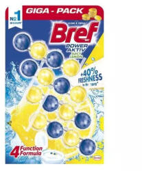 Bref Power Aktiv WC-függöny 4x50g Citrom
