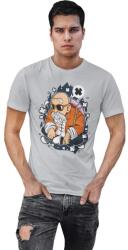 D&B Férfi/Unisex Póló PC00068 Master Roshi Szürke-Méret S (PC00068MasterRoshiGrayS)