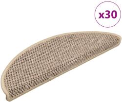 vidaXL 30 db lépcsőszőnyegek öntapadós szizál kinézetű 56x17x3 cm 3365866 (3365866VidaXL)