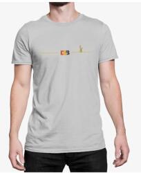 D&B Férfi/Unisex Póló Mini00006 Lama Világosszürke-Méret 3XL (Mini00006 Lama Ash 3XL)