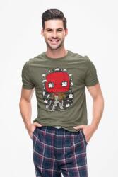 D&B Férfi/Unisex Póló PC00090 Red Hood Jason Katonai zöld-Méret L (PC00090RedHoodJasonMilitaryL)