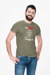 D&B Férfi/Unisex Póló MO00072 Star Wars Katonai zöld-Méret S (MO00072StarWarsMilitaryS)