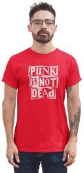 D&B Férfi/Unisex Póló ZN00004 Punk Is Not Dead Piros-Méret L (ZN00004PunkIsNotDeadPirosL)