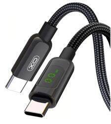 XO Design Cablu Date si Incarcare XO Design USB-C - USB-C NB-Q203B Display 60W 1m Negru