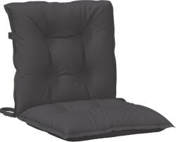 vidaXL 2 db melange antracit szövet háttámlás székpárna 100x50x7 cm 4002376 (4002376)