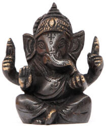 Bodhi Ganesha réz szobor, approx. 7 cm, black - Bodhi
