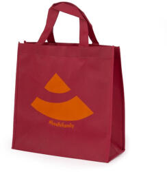 Bodhi kis bevásárlótáska - burgundy with Logo orange