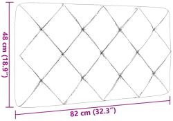 vidaXL fekete szövet fejtámla párna 80 cm 4019193 (4019193VidaXL)